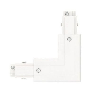 Verbinder "L" extern RECHTS WEISS für LED Nextrack Komponenten 3-Phasen-Schienen-Set