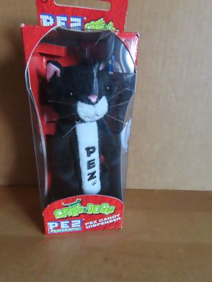 Bonbonspender Pez Cats & Dogs Katze Plüsch mit Karabiner (original Verpackt)