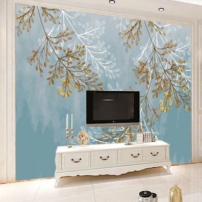 Fototapete Baumzweige Blätter Wanddeko Wohnzimmer Schlafzimmer 10386