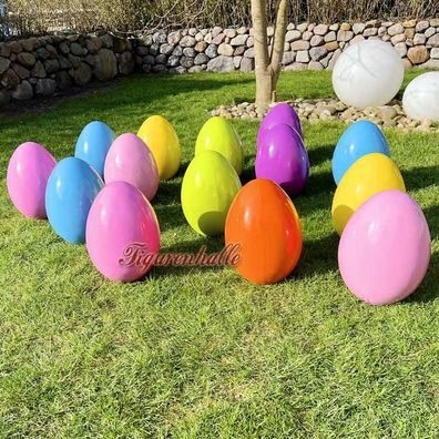 Osterhase Osterei Ostern Ei bunt farbig Figur groß Außenbereich Garten Gartenfigur Ei