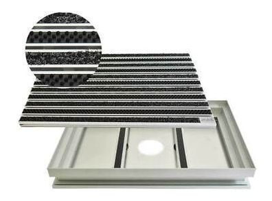 Schmutzfangwanne Aluprofil Outdoor Bürste rutschsicher langlebig UV-beständig