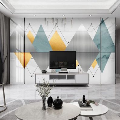 Fototapete Kreative Metalllinien Wanddeko Wohnzimmer Schlafzimmer Minimali 10419