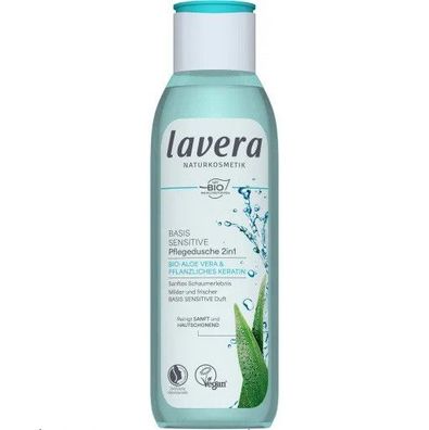 Lavera Naturkosmetik - Basis Sensitiv Pflegedusche 2in1 - 250 ml