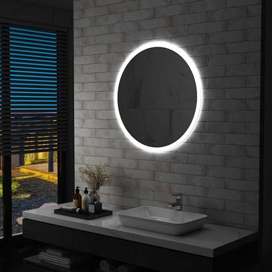 vidaXL Badezimmerspiegel mit LED 80 cm