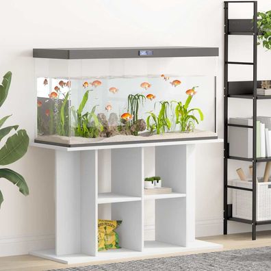 vidaXL Aquariumständer Weiß 100x40x60 cm Holzwerkstoff