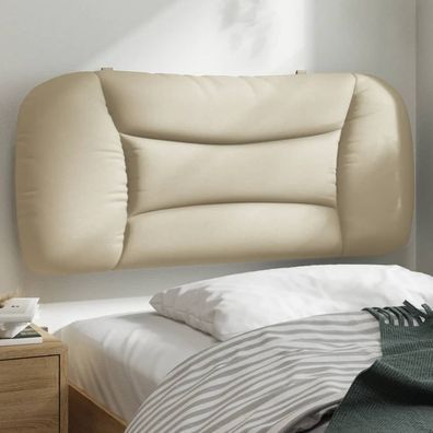 vidaXL Kopfteil-Kissen "Hvar" Creme 90 cm Stoff