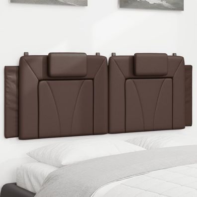 vidaXL Kopfteil-Kissen "Viana" Braun 120 cm Kunstleder