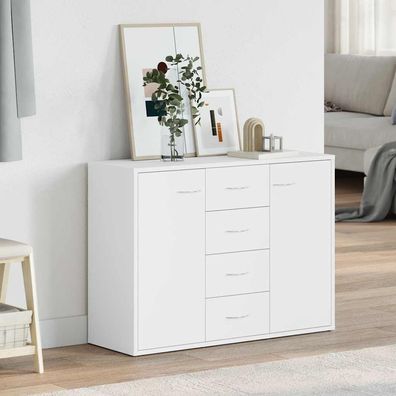 vidaXL Sideboard Weiß 88x30x65 cm Holzwerkstoff