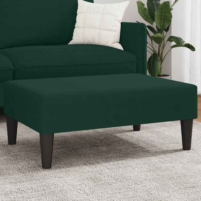 vidaXL Fußhocker Dunkelgrün 77x55x31 cm Samt