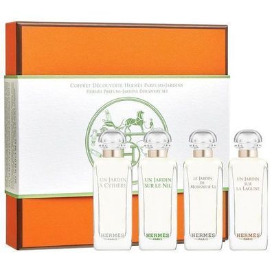 Hermes Parfums Jardins Kollektion, Set Toilettenwasser, 4 x 7,5 ml