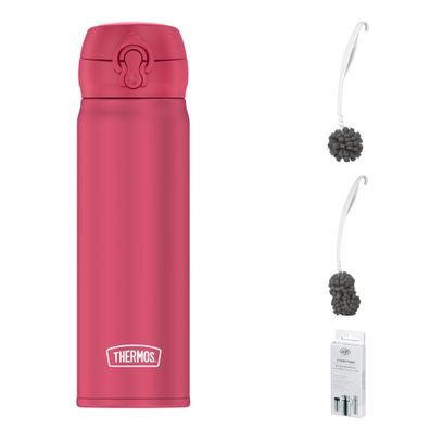 Thermos Ultralight BOTTLE 0,50 l Trinkflasche – Vorteilsset mit Reinigungsbürste