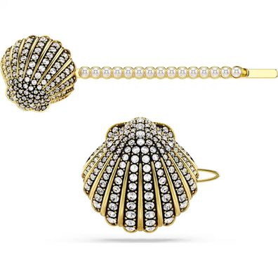 Swarovski Idyllia Haarnadel, Set (2), Muschel, Weiß, Metallmix 5686437