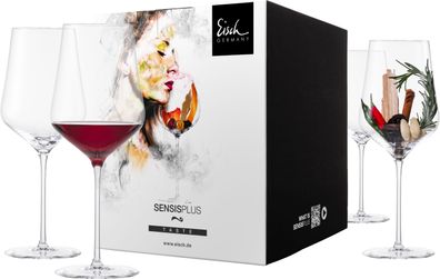 EISCH 4 Bordeauxgläser 518/21 im Geschenkkarton SKY Sensisplus 25185021/ 180073