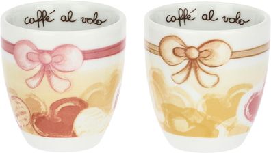 Thun Set mit 2 kleinen Bechern aus Porzellan Angel Love Ø 3,5 cm; h 6,5 cm; 110