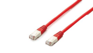 equip CU Patchkabel S/FTP 2xRJ45 Cat.6a rot 1,0m