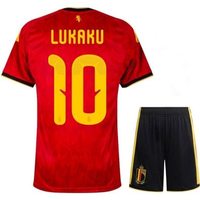 Belgien Fußball Trikot WM 2026 Heimtrikot Set für Kinder Lukaku 10