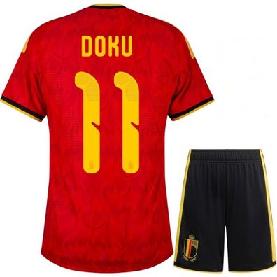 Belgien Fußball Trikot WM 2026 Heimtrikot Set für Kinder Doku 11