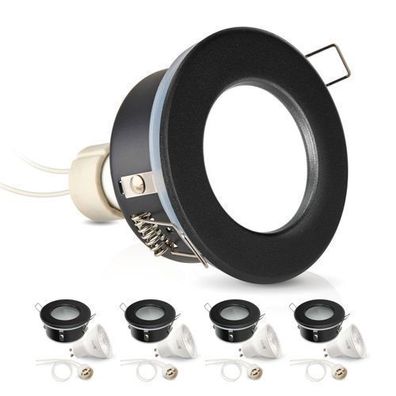 Einbaustrahler Flach OH34 Matt-schwarz Einbauleuchten Slim Deckenstrahler Aluminium