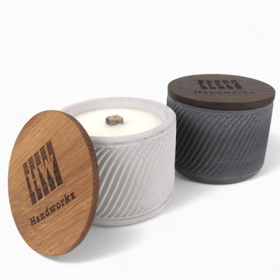 Brandy Beton Wachsfresser 10cm | Outdoor Tischfeuer Gartenfackel für Kerzenreste