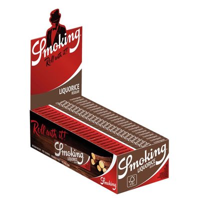 Smoking Liquorice Regular Size Papers - Box 50 Hefte à 50 Blättchen