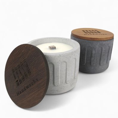 Vatra Beton Wachsfresser 10cm | Outdoor nachhaltige Gartenfackel & Kerzenfresser