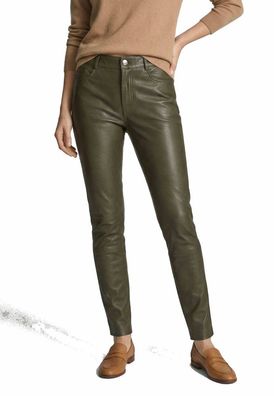 Lederleggings Ricano Pandor oliv