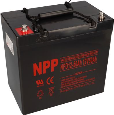 NPP Blei-Akku AGM NPD 12-55 12V 55Ah zyklenfest