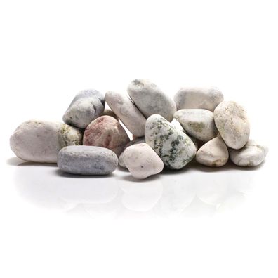 Best For Garden Weiße Kieselsteine 40-60 mm - Natursteine für Garten, Wege & Teiche