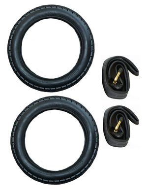 2x 12" Set 47-203 = 12 1/2 x 1.75 x 2 1/4 Kinderwagen Kinder Rad Reifen + Schlauch