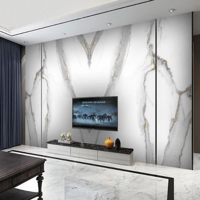 Fototapete Weißer Marmor Wanddeko Wohnzimmer Schlafzimmer Modern 10435