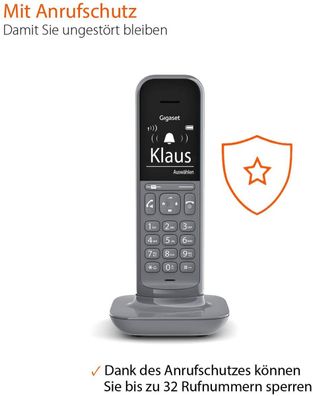 Gigaset CL390HX IP-Telefon Kabelloses Mobilteil