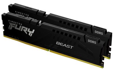 Kingston Technology FURY Beast 32GB 6000MT/s DDR5 CL36 DIMM (2er-Kit) Black EXPO