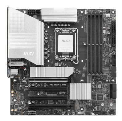 MSI PRO B860M-A WIFI Motherboard Intel B860 LGA 1851 (Socket V1) micro ATX