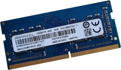 Ramaxel Lenovo Memory SODIMM,8GB, DDR4, 2666, AMAXEL 4X70R38790