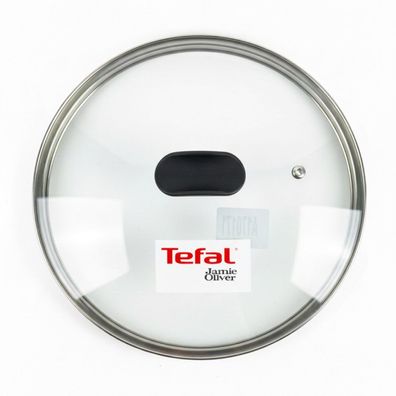 Tefal Glasdeckel 24 cm, Pfannendeckel mit Dampföffnung, Deckel Hitzebeständig bi