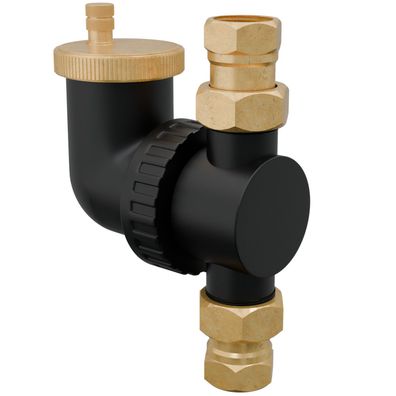 HAGO® Luftabscheider Heizkreislauf Schnellentlüftung 1 Zoll 3/4 Zoll Heizung