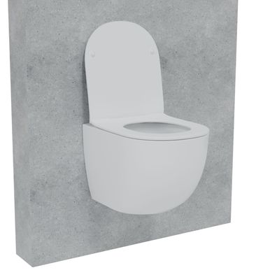 HAGO® Hänge WC Spülrandlos Tornadospülung Softclose Duroplast Weiß 54cm Lang