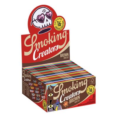 Smoking Creators Brown King Size Papers - Box 50 Hefte à 33 Blättchen