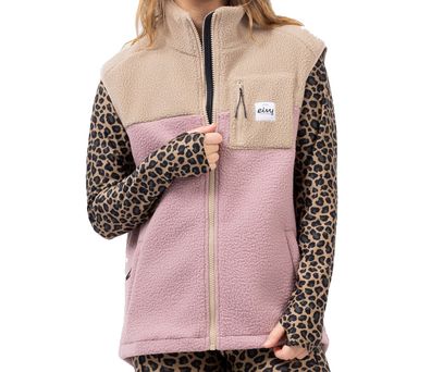 EIVY Women Weste Lumberjackie Sherpa sand / faded woodrose - Größe: L