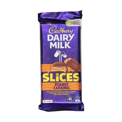 Cadbury Slices Peanut Caramel Schokolade [MHD: 09.04.2026] 170 g