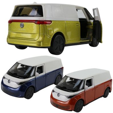 Volkswagen ID. Buzz Cargo Modellauto Welly VW E-Transporter E-Bulli Bus 1:40