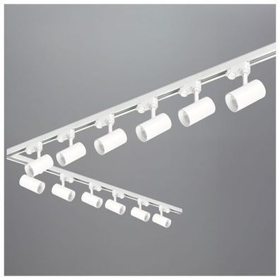 3-Phasen-Schienen-Set Nextrack - Schienensystem Komplett-Set mit 12x GU10 Lampe Weiß