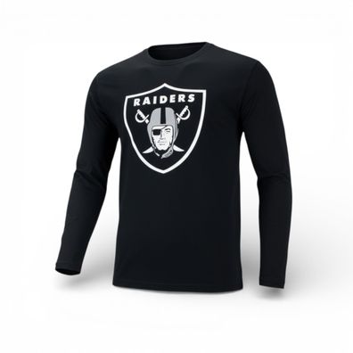 Fanatics NFL Las Vegas Oakland Raiders langarm Shirt Herren Longsleeve Schwarz