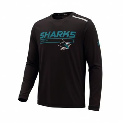 Fanatics NHL San Jose Sharks Herren langarm Shirt schwarz MA26127A2GE45T