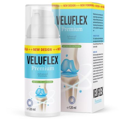 Veluflex Premium Gel | Pflege für Gelenke & Muskeln | mit Wärmeeffekt | 120ml