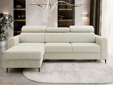 Ecksofa Toronoto III mit Bettkasten und Schlaffunktion Eckcouch L-Form Wohnlandschaft