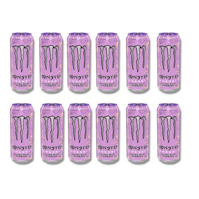 Monster Energy Ultra Wild Passion 12 x 473 ml- USA Import Zuckerfrei