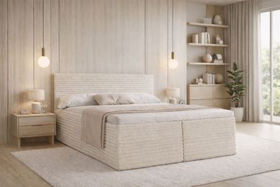 Boxspringbett MINO mit Bonellfederkern Bettkasten Polsterbett Schlafzimmer