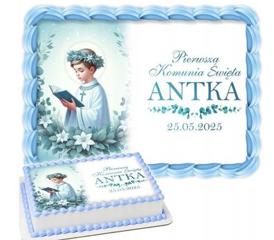 Heilige Kommunion Essbar Tortenaufleger Torte Geburstag Zuckermasse Erstkommunion k4