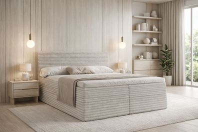 Boxspringbett MINO mit Bonellfederkern Bettkasten Polsterbett Schlafzimmer